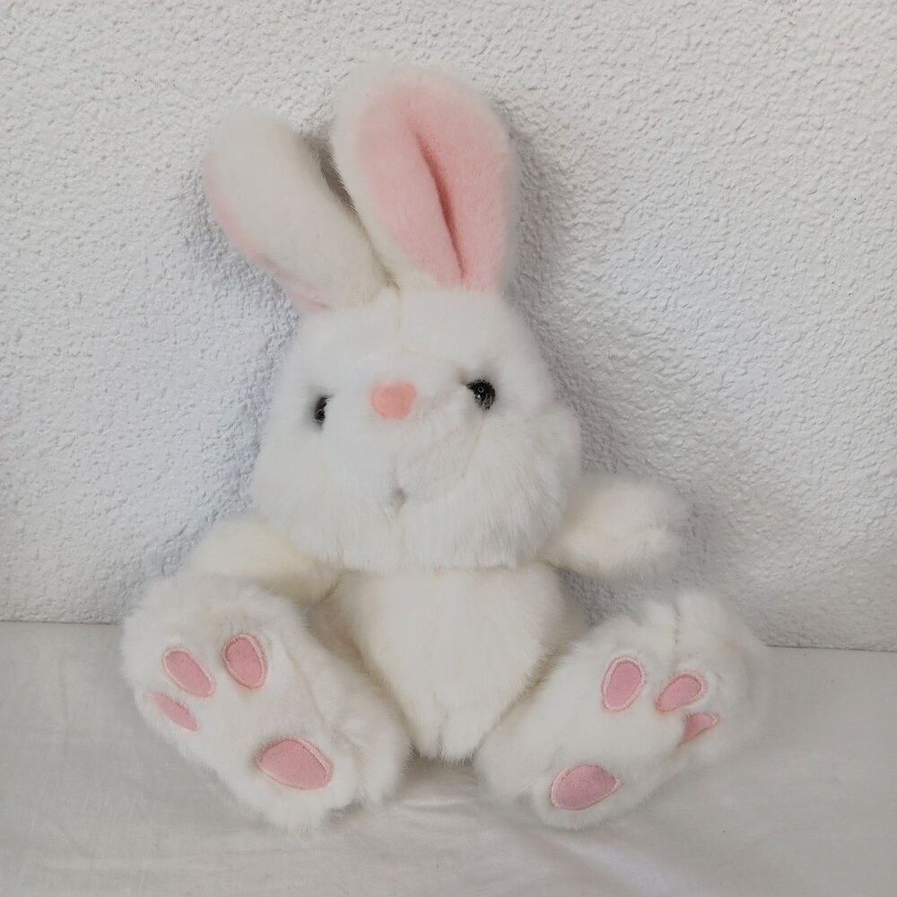 Chosun Rabbit Bunny White Big Feet Little Ears Plush Stuffed Animal Toy Soft
